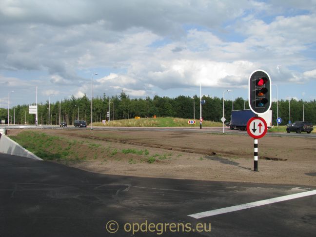 De nieuwe rotonde (Foto: Dick Waanders)