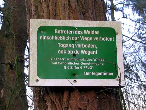 Togang verboden (Foto: Dick Waanders)
