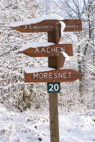 Wegwijzer Aken-Moresnet 