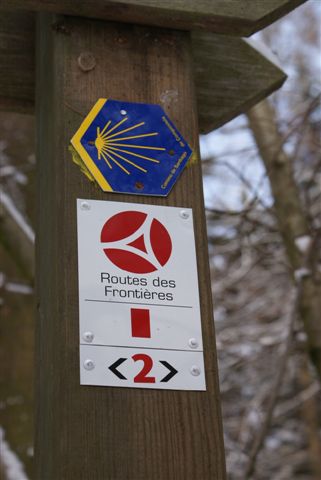 Wegmarkering schelpembleem