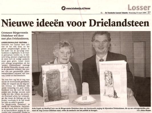 Nieuwe plannen voor Drielandsteen