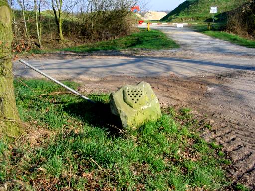 Sporen van zware voertuigen (Foto: Dick Waanders)